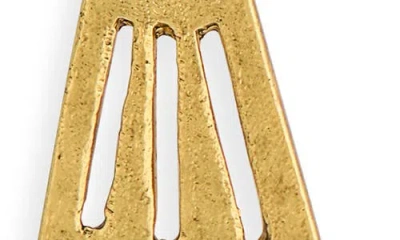 Karine Sultan Brushed Front/back Drop Earrings In Gold