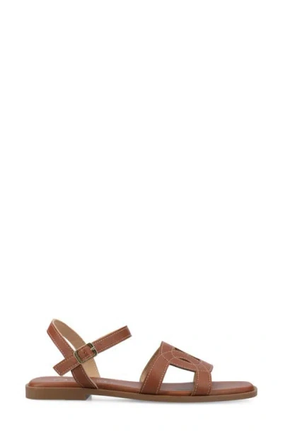 Journee Collection Bridey Sandal In Brown