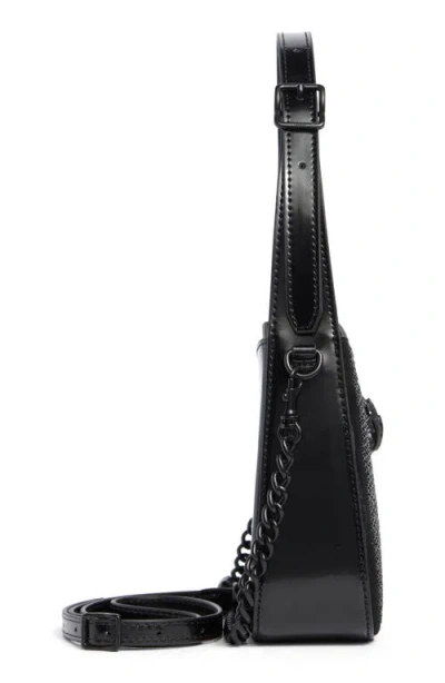 Kurt Geiger London Crystal Embellished Shoulder Bag In Black