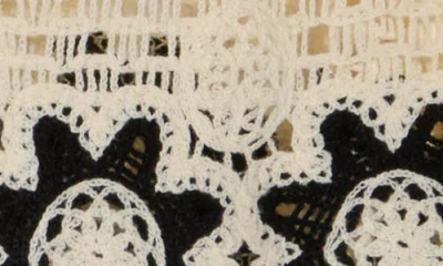 Forgotten Grace Scallop Trim Crochet Sweater In Neutral