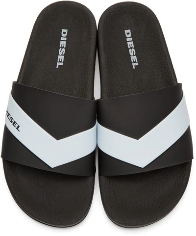 Shop Diesel Black Sa-maral Sandals
