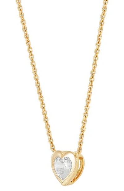 Frankie & Zoe 14k Yellow Gold Lab Grown Diamond Heart Pendant Necklace In Gold