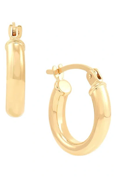 Frankie & Zoe Tubular Hoop Earrings In Gold