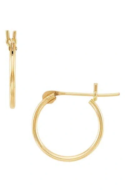 Frankie & Zoe Slim Hoop Earrings In Gold