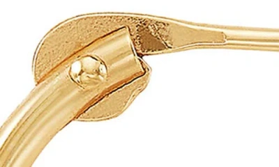 Frankie & Zoe Slim Hoop Earrings In Gold