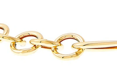 Frankie & Zoe 14k Yellow Gold Oval Station Chain Bracelet In Gold