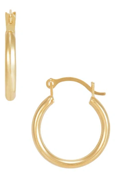 Frankie & Zoe Knife Edge Hoop Earrings In Gold