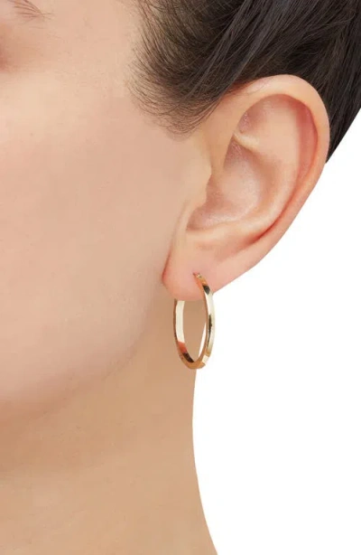 Frankie & Zoe Tubular Hoop Earrings In Gold