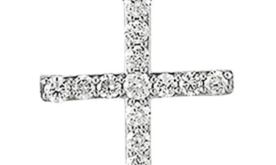 Frankie & Zoe 14k White Gold Diamond Cross Pendant Necklace In Gold
