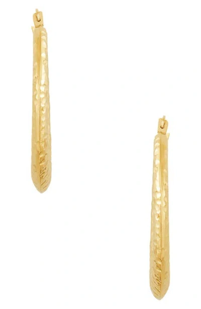 Frankie & Zoe Diamond Cut Hoop Earrings In Gold