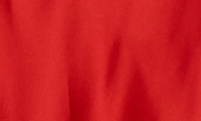 Renee C Cowl Neck Satin Maxi Dress In Red