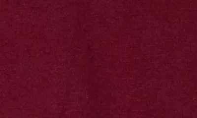 Renee C Surplice Long Sleeve Brushed Knit Top In Burgundy