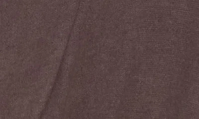 Renee C Surplice Long Sleeve Brushed Knit Top In Brown