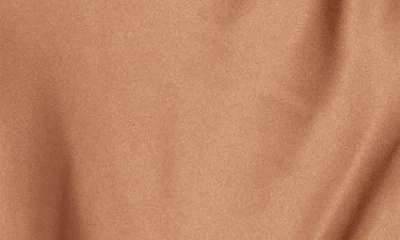 Renee C Satin A-line Skirt In Brown