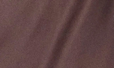 Renee C Solid Satin Midi Skirt In Brown