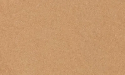 Renee C V-neck Long Sleeve Crop Henley Top In Brown