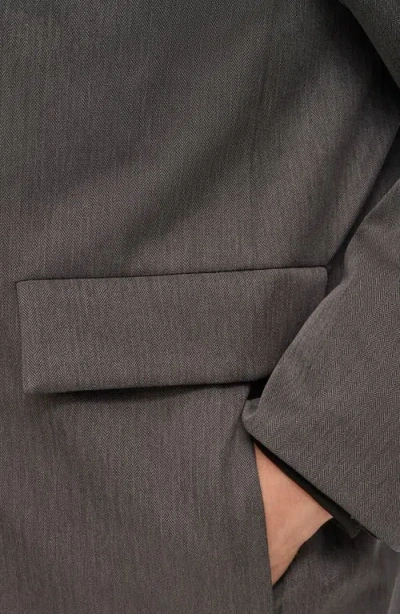 Dkny Zip Front Jacket In Gray