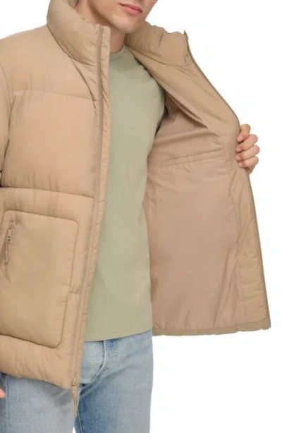 Dkny Zip Front Jacket In Neutral