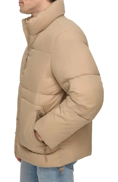 Dkny Zip Front Jacket In Neutral