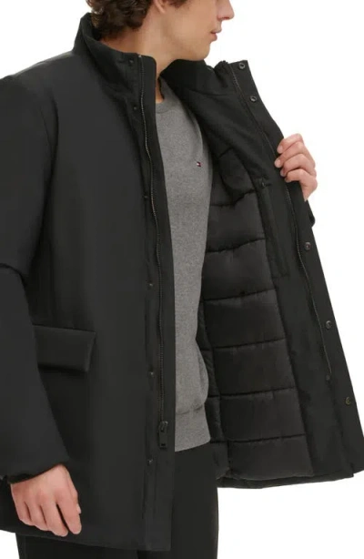 Dkny Zip Front Jacket In Black