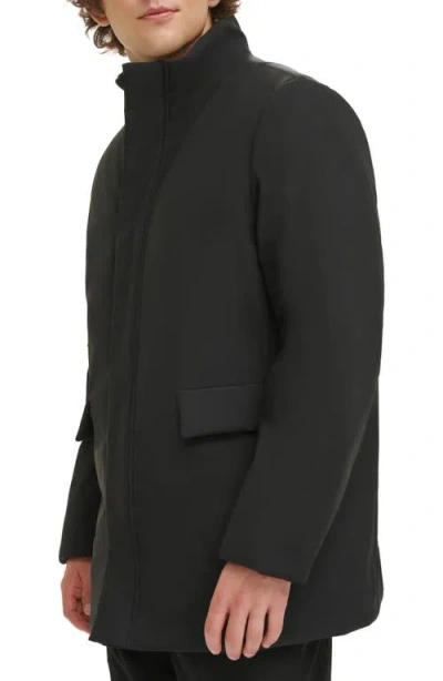 Dkny Zip Front Jacket In Black