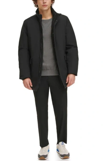 Dkny Zip Front Jacket In Black
