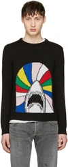 SAINT LAURENT Black Shark Sweater