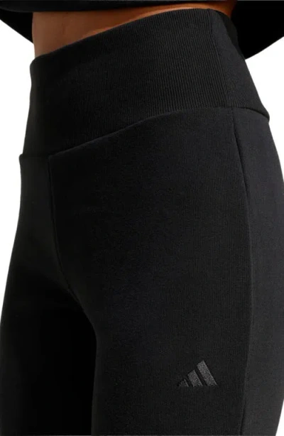 Adidas Originals Adidas Seasonal Essentials French Terry Flared Pants In Black