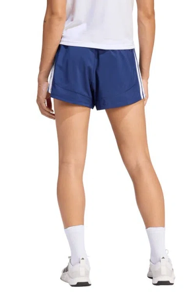 Adidas Originals Adidas Pacer High Waist Climacool Shorts In Blue