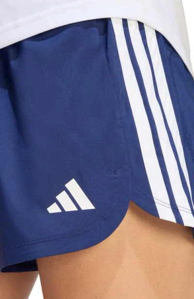 Adidas Originals Adidas Pacer High Waist Climacool Shorts In Blue