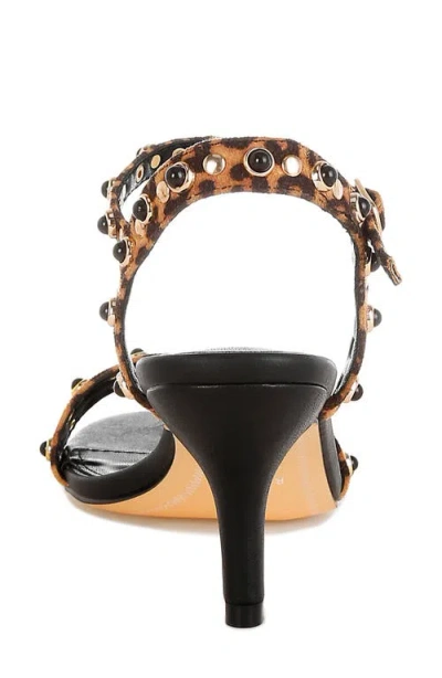 Rag & Co Laro Embellished Sandal In Black