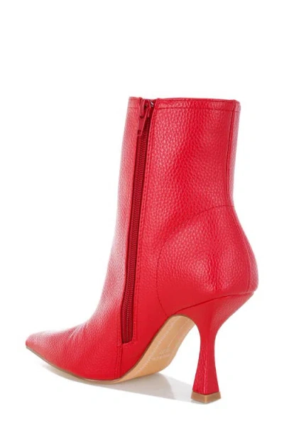Rag & Co Farnak Pointed Toe Bootie In Red