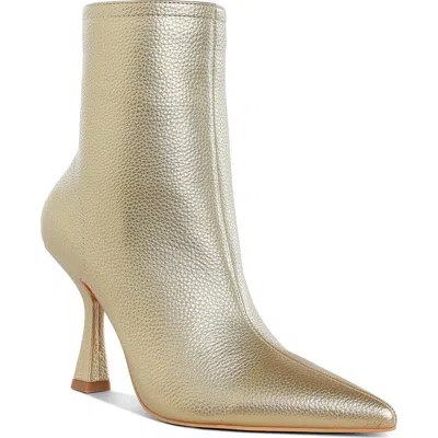 Rag & Co Tentia Pointed Toe Bootie In Gold