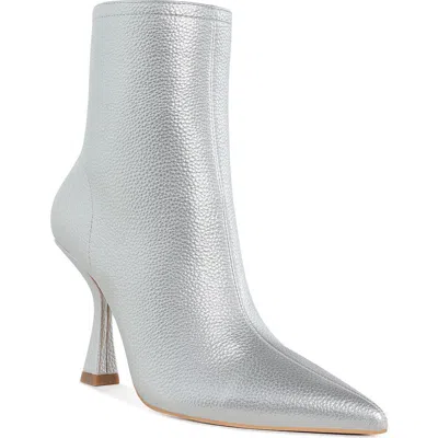Rag & Co Tentia Pointed Toe Bootie In Silver