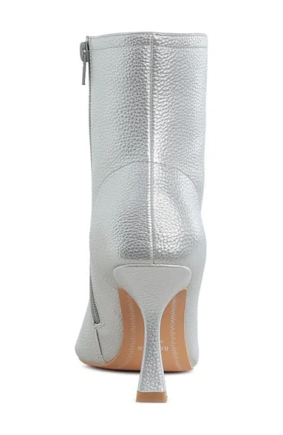 Rag & Co Tentia Pointed Toe Bootie In Silver