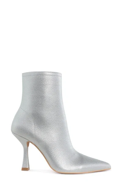 Rag & Co Tentia Pointed Toe Bootie In Silver