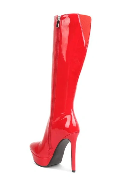 Rag & Co Chatton Platform Knee High Boot In Multi