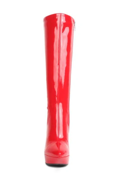 Rag & Co Chatton Platform Knee High Boot In Multi