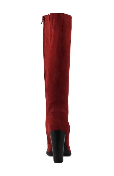 Rag & Co Street Slay Knee High Boot In Red