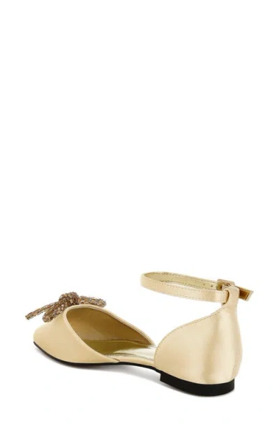 Rag & Co Simina Embellished Ankle Tie Flat In Multi