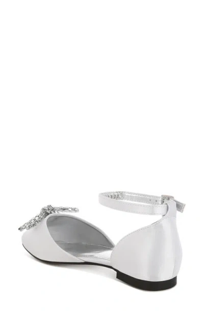Rag & Co Simina Embellished Ankle Tie Flat In Multi