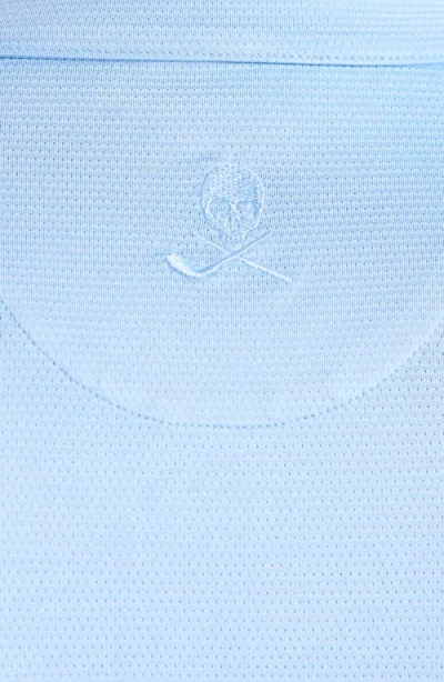 Robert Graham Elias Basket Weave Polo In Light Blue