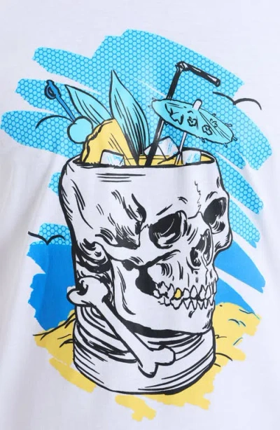 Robert Graham Tiki Skull Graphic T-shirt In Animal Print