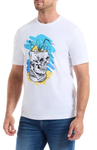Robert Graham Tiki Skull Graphic T-shirt In Animal Print