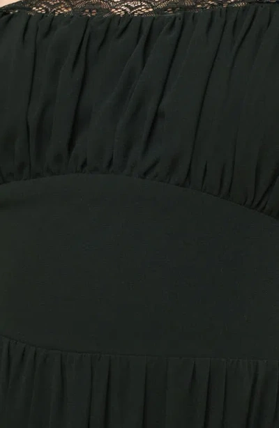 Flying Tomato Cap Sleeve Lace-up Back Maxi Dress In Black