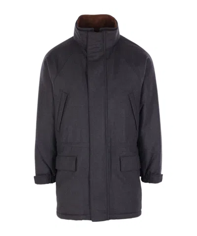 Auralee Long-sleeves Coat In Blue