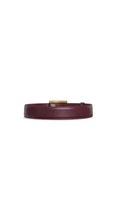 Alaïa Thin Belt In Red