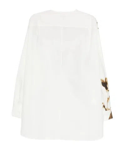 Dries Van Noten Long Sleeve Shirt In White
