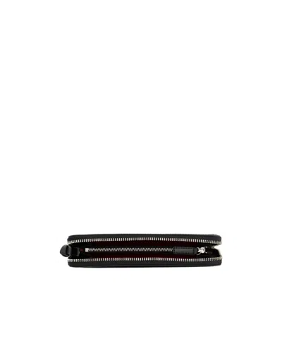 Vivienne Westwood Logo Detail Zip-up Wallet In Blue