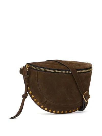 Isabel Marant Skano Suede Leather Belt Bag In Brown